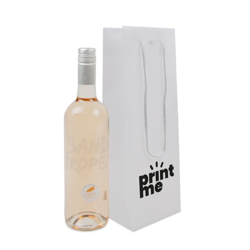 Plastkassar för vinflaskor 12 + 10 x 36 cm Semi-transparent (100 st.) [FP-DQC025]