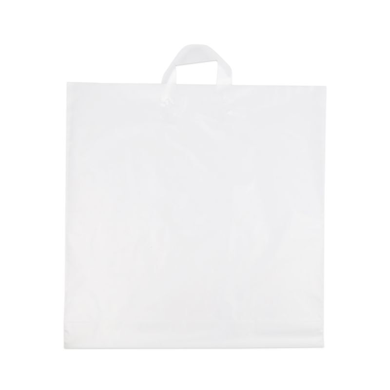Plastkassar med öglehandtag Semi-transparenta 50 x 50 + 2 x 5 cm Semi-transparent (250 st.) [FP-DQL003]