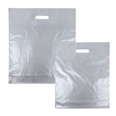 Plastkassar 45 x 50 + 2 x 4 cm Silver (500 st.) [FP-DQU017]