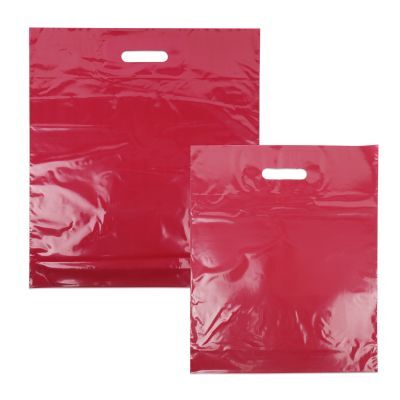 Plastkassar 45 x 50 + 2 x 4 cm Bordeauxröd (500 st.) [FP-DQU019]
