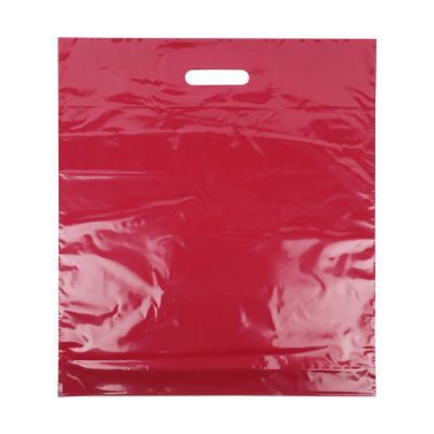 Plastkassar 45 x 50 + 2 x 4 cm Bordeauxröd (500 st.) [FP-DQU019]