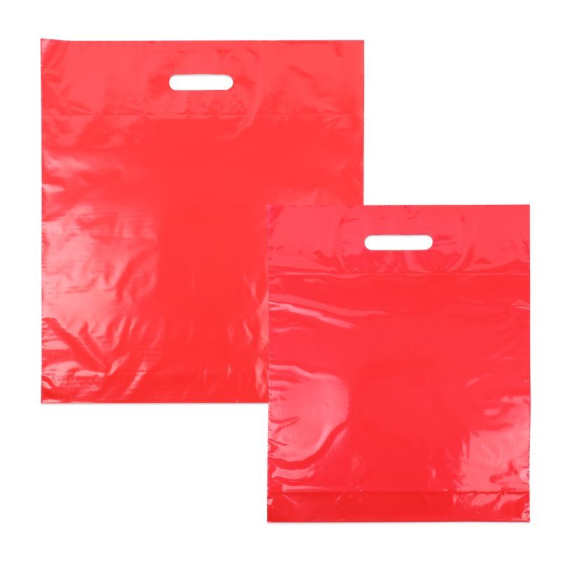 Plastkassar 35 x 44 + 2 x 4 cm Röd (400 st.) [FP-DQU198]