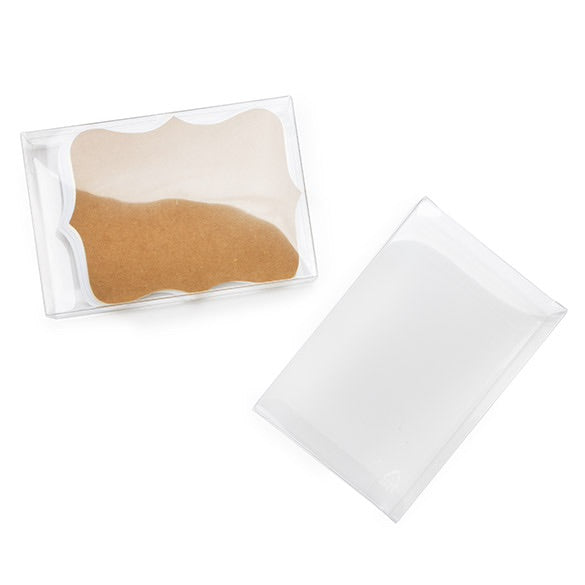 Kristallklara Plastlådor rPET 10,5x2,5x15,6cm (25 st) [FPB167R]