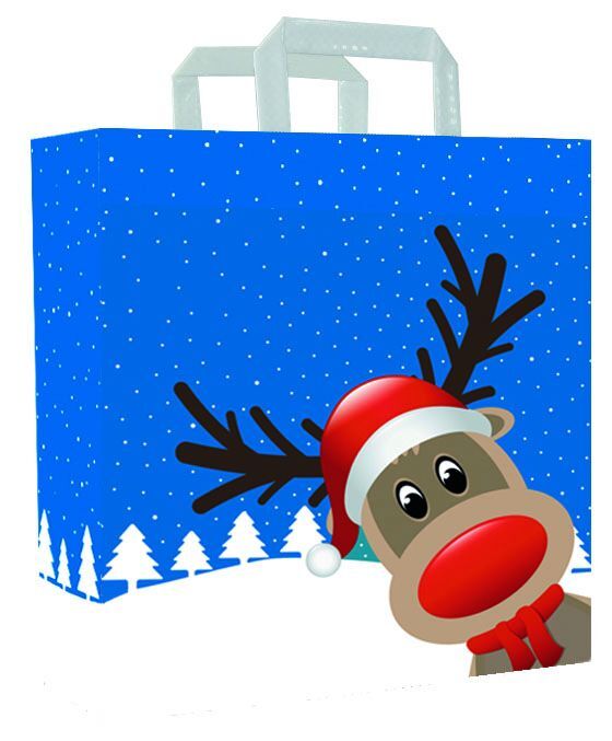 Papperskassar för jul Christmas Friends 26 + 12 x 35 cm Vit (250 st.) [FP-KDT031]