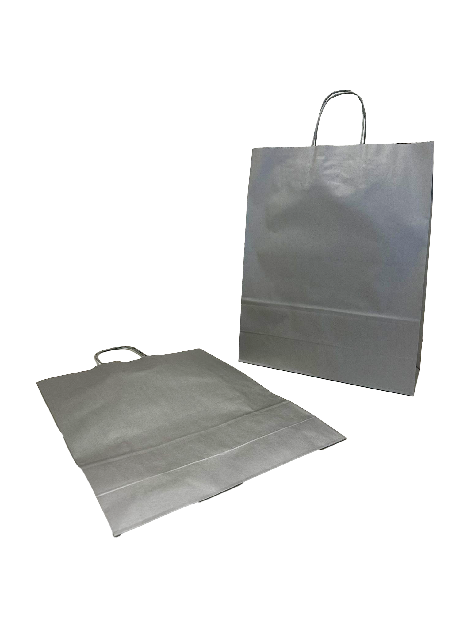 Papperskassar Silver 32+12x41cm Kraft Papper 100 gram (50 st) [PAM3241SI]