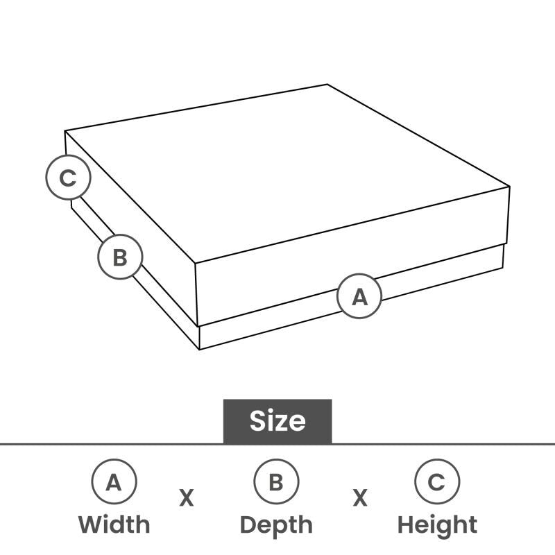 Kraftpresentlådor med lock 12 x 12 x 3 cm Vit (40 st.) [FP-VPL008]