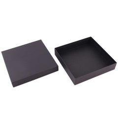 Kraftpresentlådor med lock 20,7 x 20,7 x 4,3 cm Svart (20 st.) [FP-VPL013]