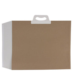 Återvunnen pappersfraktpåse med klafförslutning 41 x 46,5 + 2 x 4 cm Brun (100 st.) [FP-VZP017]