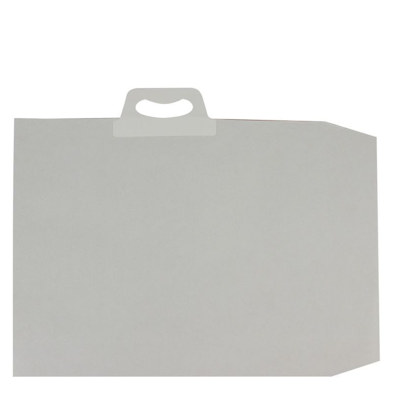 Återvunnen pappersfraktpåse med klafförslutning 41 x 46,5 + 2 x 4 cm Vit (100 st.) [FP-VZP018]