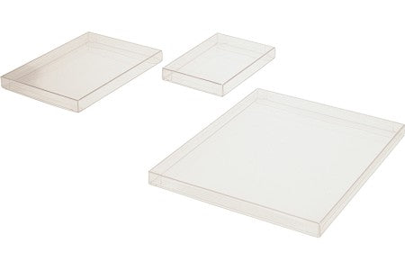 Plastlådor 20,6x1,6x25,7cm Kristallklart (25 st) [FPB64]
