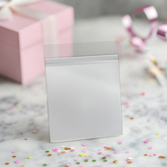 Plastpåsar 26,5x33,7cm Transparent med Tejpremsa (100 st) [B10X13PC]