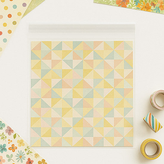 Plastpåsar 31,6x33cm Transparent med Tejpremsa (100 st) [B1213]