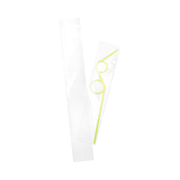 Plastpåsar 5,7x35,6cm Transparent med Tejpremsa (100 st) [B214]