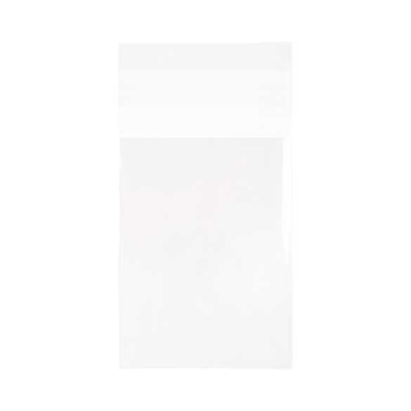 Plastpåsar 6,9x9,1cm Transparent med Tejpremsa (100 st) [B2M]