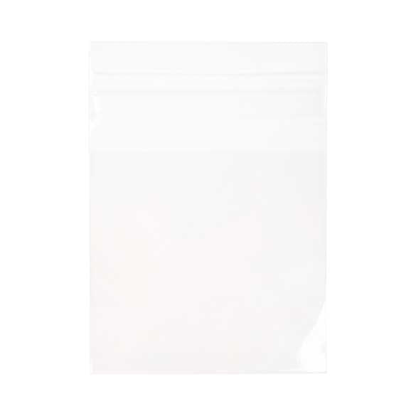 Plastpåsar 7,3x7cm Transparent med Tejpremsa (100 st) [B2X2XL]