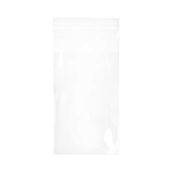 Plastpåsar 6,8x10,8cm Transparent med Tejpremsa (100 st) [B2X4M]