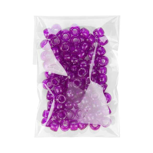Plastpåsar 6,8x10,8cm Transparent med Tejpremsa (100 st) [B2X4M]