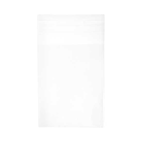 Plastpåsar 7,5x9,5cm Transparent med Tejpremsa (100 st) [B2XL]