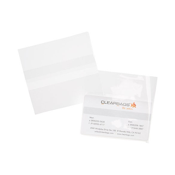 Plastpåsar 9,7X6cm Transparent med Tejpremsa (100 st) [B3X2XPC]