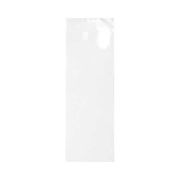 Plastpåsar 12,4x33,3cm Transparent med Tejpremsa (100 st) [B413]