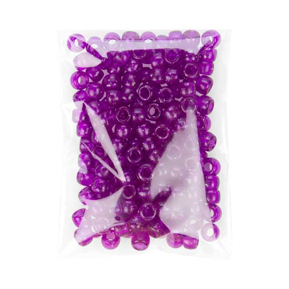 Plastpåsar 8.2x10,5cm Transparent med Tejpremsa (100 st) [B43]