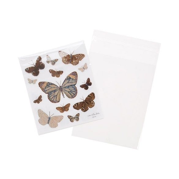 Plastpåsar 10,8x13,7cm Transparent med Tejpremsa (100 st) [B4B2]