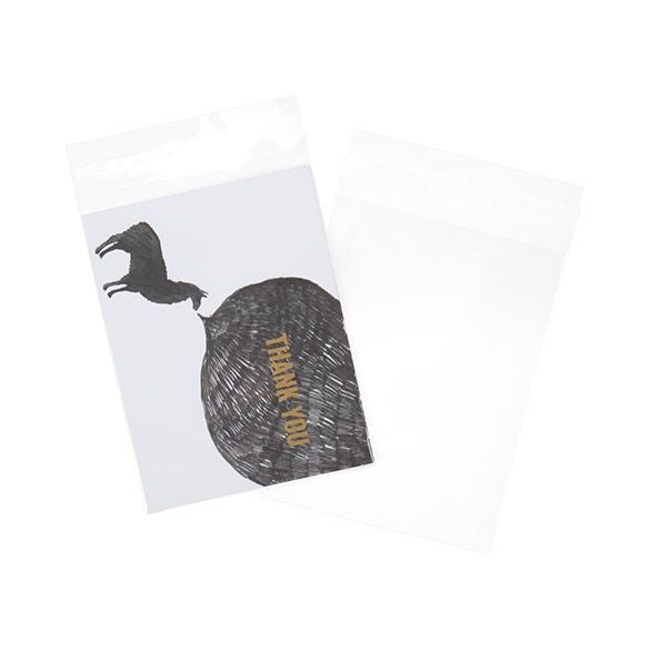 Plastpåsar 11x14,5cm Transparent med Tejpremsa (100 st) [B4B5]