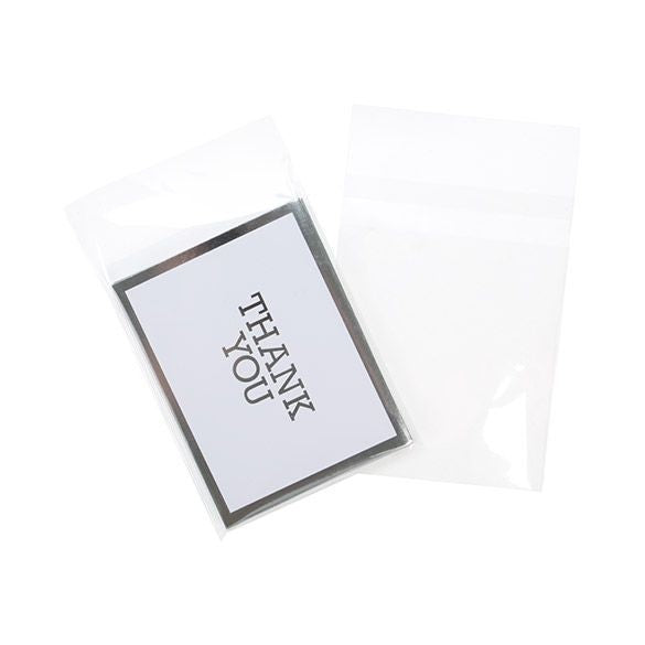 Plastpåsar 12,2x15,7cm Transparent med Tejpremsa (100 st) [B4N6PC]