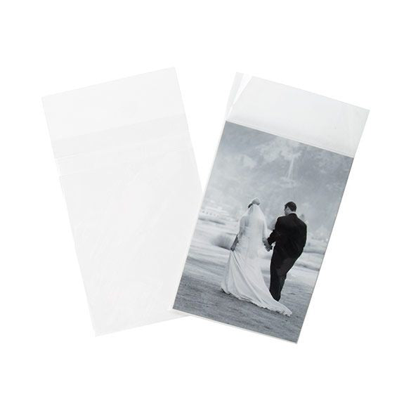 Plastpåsar 10,8x15,6cm Transparent med Tejpremsa (100 st) [B4X6PC]