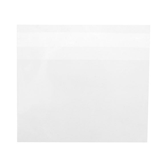Plastpåsar 13,1x8,5cm Transparent med Tejpremsa (100 st) [B53]