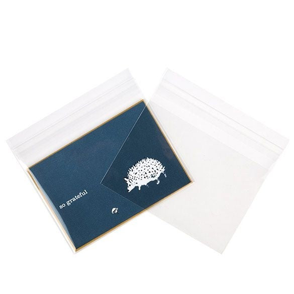 Plastpåsar 13,5x9,2cm Transparent med Tejpremsa (100 st) [B53XL]