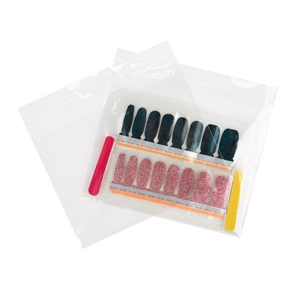 Plastpåsar 17x12,1cm Transparent med Tejpremsa (100 st) [B56M]