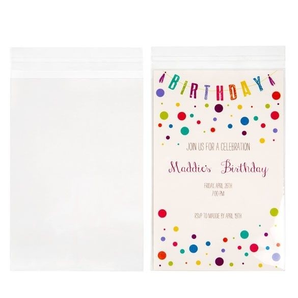 Plastpåsar 14,4x20,8cm Transparent med Tejpremsa (100 st) [B5H8]