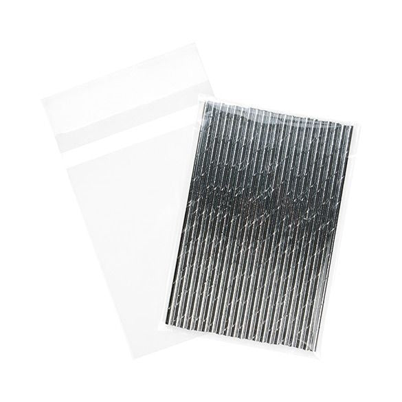 Plastpåsar 14,4x20,8cm Transparent med Tejpremsa (100 st) [B5H8PC]