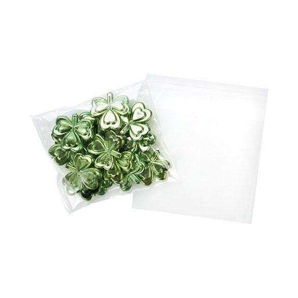 Plastpåsar 12,7x10,8cm Transparent med Tejpremsa (100 st) [B5X4]