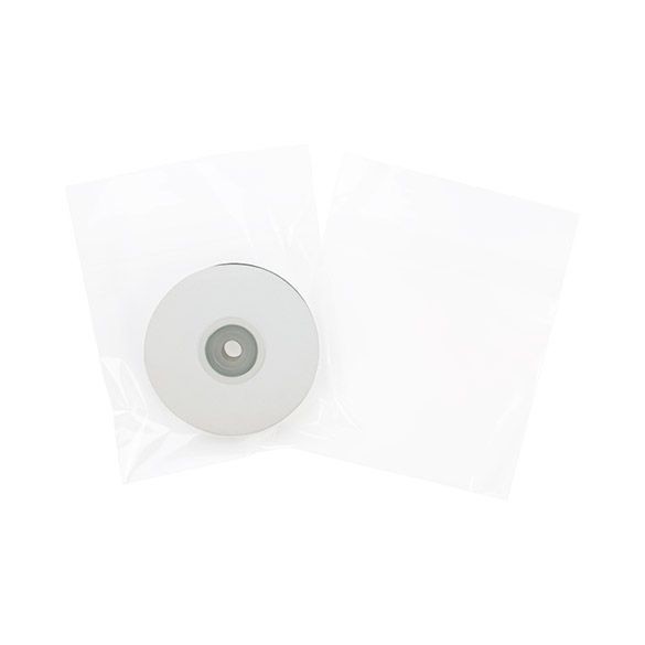 Plastpåsar 13,2x12,9cm Transparent med Tejpremsa (100 st) [B5X5SPC]