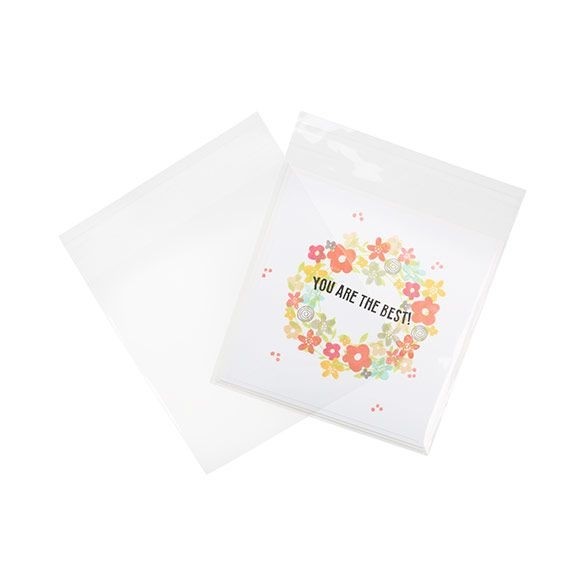 Plastpåsar 15x15cm Transparent med Tejpremsa (100 st) [B5X5XL]
