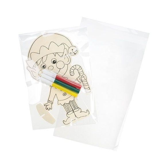 Plastpåsar 13x20cm Transparent med Tejpremsa (100 st) [B5X8]