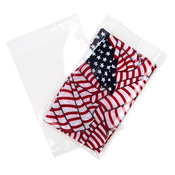 Plastpåsar 16,8x24,1cm Transparent med Tejpremsa (100 st) [B69M]