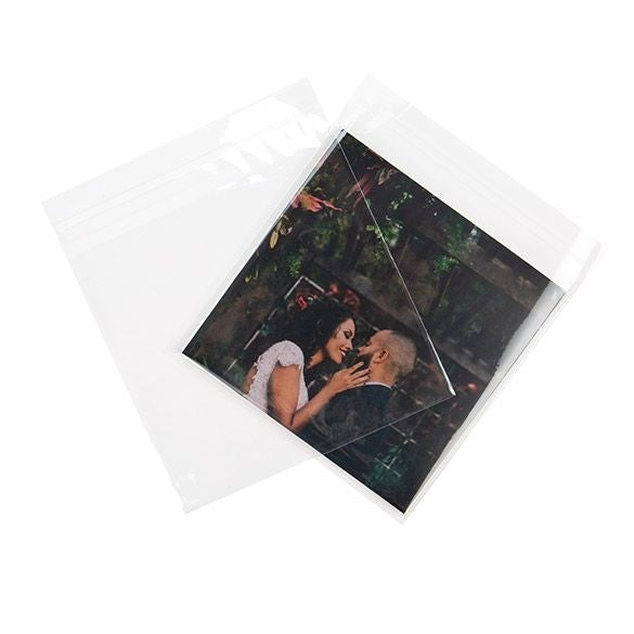 Plastpåsar 16,4x15,9cm Transparent med Tejpremsa (100 st) [B6X6]