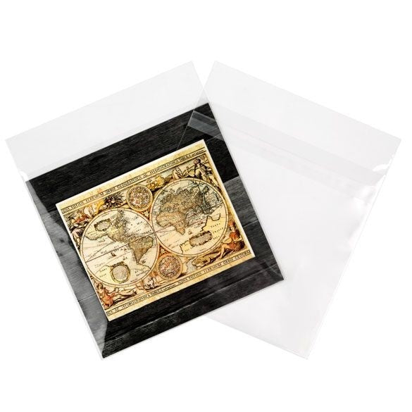 Plastpåsar 17,6x17,3cm Transparent med Tejpremsa (100 st) [B6X6XPC]