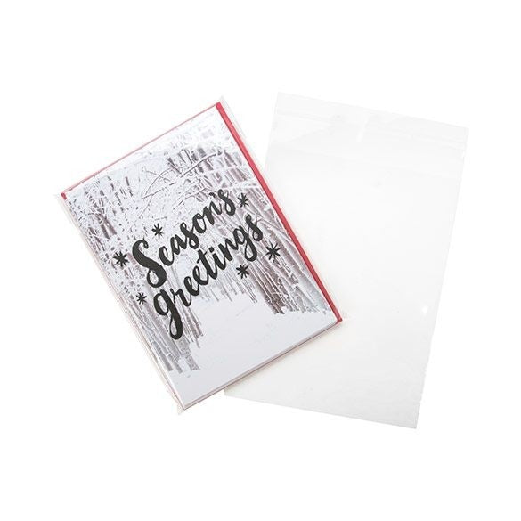 Plastpåsar 14,8x19,1cm Transparent med Tejpremsa (100 st) [B7B2]