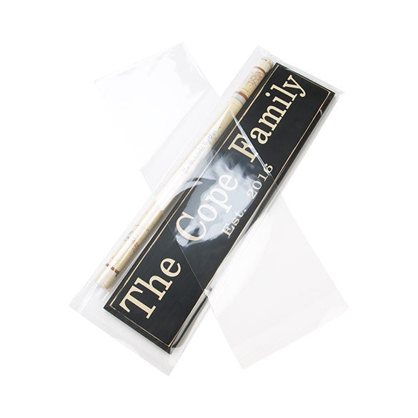 Plastpåsar 21,4x61,6cm Transparent med Tejpremsa (100 st) [B824]