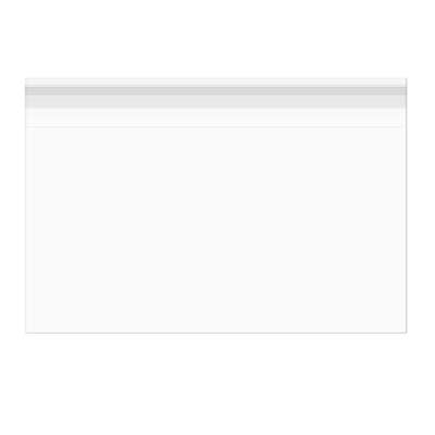 Plastpåsar 23,5x15,9cm laminerade och Transparent med Tejpremsa (100 st) [LB69]