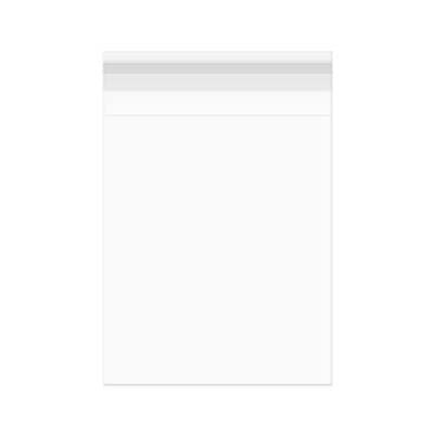 Plastpåsar 77,3x102,2cm Transparent med Tejpremsa (50 st) [B3040]