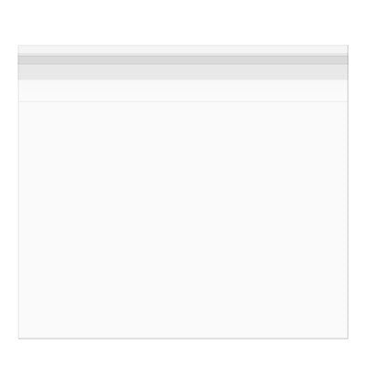 Plastpåsar 23,5x15,9cm laminerade och Transparent med Tejpremsa (100 st) [LB69]