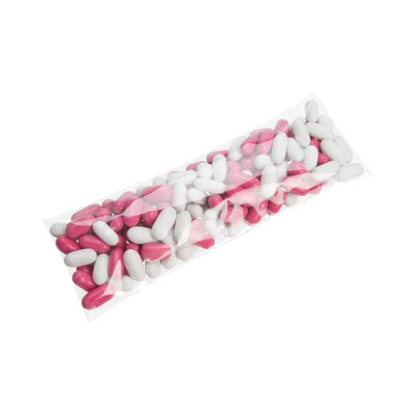 Plastpåsar 6,4x18,1cm Transparent med Tejpremsa (100 st) [BM7]