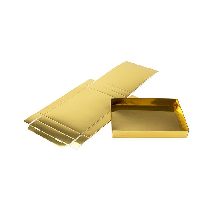Papperslåda botten Shimmer Gold 13,7x2,5x19,1cm (25 st) [SG15]