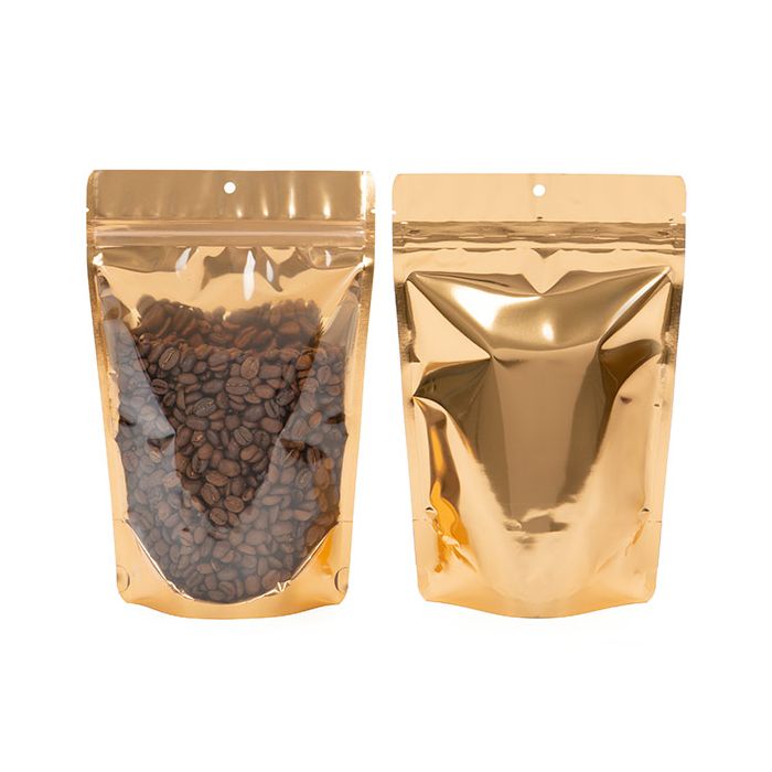 Stå upp påsar Peach 14,9x8,9x23,2cm Med hängande hål (100 st) [ZBGB7PC]