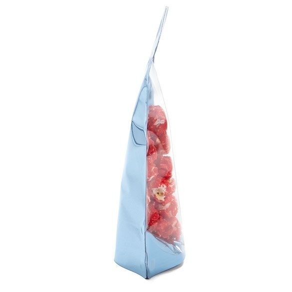 Stå upp påsar Transparent/Blå 13x7,9x20,6cm | 113 gram (100 st) [ZBGB3BL]